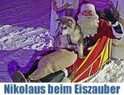 Am 6.12.2012 kam der Nikolaus beim Eiszauber auf Besuch (Foto: Martin Schmitz)